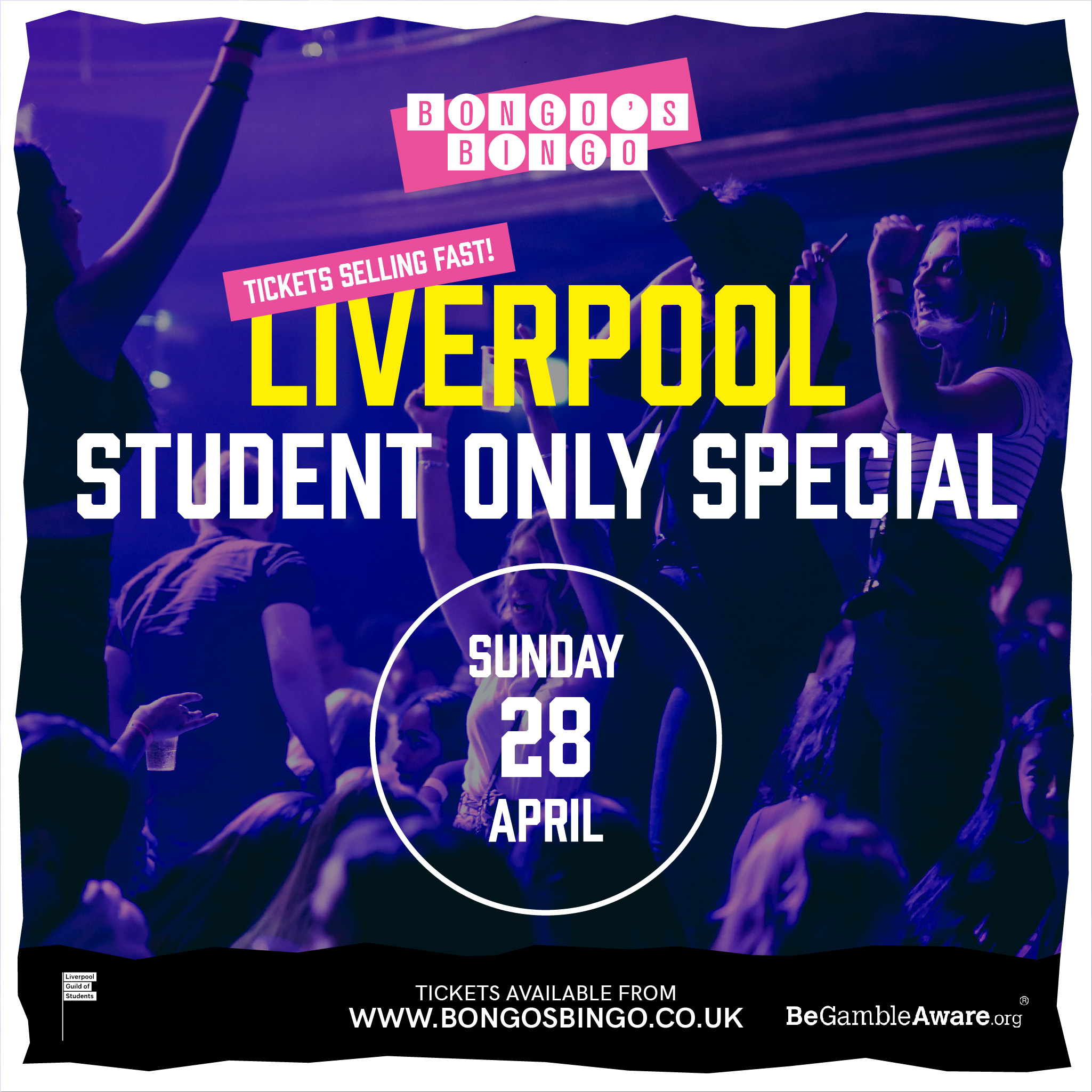 Bongo's Bingo Liverpool STUDENT ONLY SPECIAL 28/04/19 Bongo's Bingo
